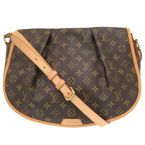 Louis Vuitton Menilmontant Monogram Brown Shoulder Bag LV